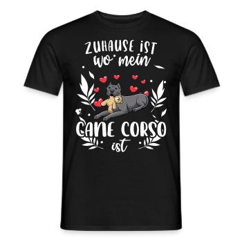 Cane Corso Italiano - Männer T-Shirt - Schwarz - Vorne - AI Model Male 178 light (178cm)
