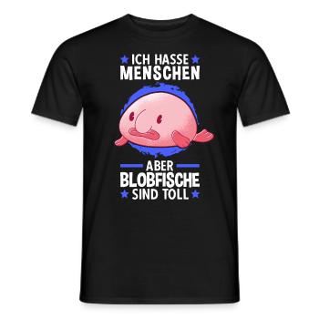 Blobfische sind toll Meme hässlicher Blobfisch - Männer T-Shirt - Schwarz - Vorne - AI Model Male 178 light (178cm)
