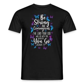 Christian Bible Verse Quote - Männer T-Shirt - Schwarz - Vorne - AI Model Male 178 light (178cm)