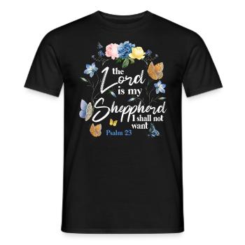 Christian Bible Verse Quote - Männer T-Shirt - Schwarz - Vorne - AI Model Male 178 light (178cm)