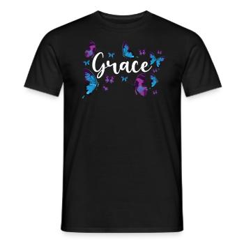 Christian Bible Verse Quote - Männer T-Shirt - Schwarz - Vorne - AI Model Male 178 light (178cm)