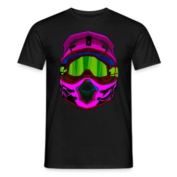 Motocross / Enduro / Freestyle mx / Dirtbike rétro - T-shirt homme - noir - Devant - AI Model Male 178 light (178cm)