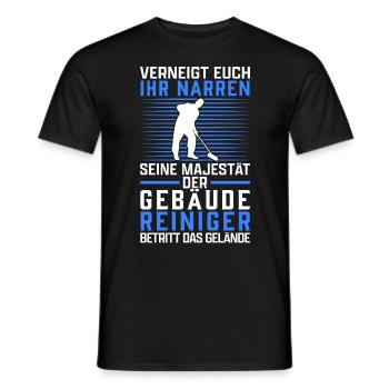 Gebäudereiniger verneigt euch Fensterputzer - Männer T-Shirt - Schwarz - Vorne - AI Model Male 178 light (178cm)