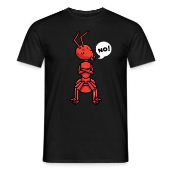 Ameise Feuerameise Insektenstaat Entemologe - Männer T-Shirt - Schwarz - Vorne - AI Model Male 178 light (178cm)