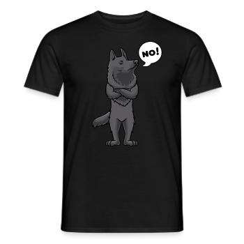 Groenendael Chien Berger Belge Têtu - T-shirt homme - noir - Devant - AI Model Male 178 light (178cm)