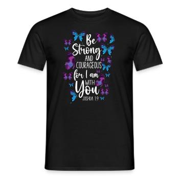 Christian Bible Verse Quote - Männer T-Shirt - Schwarz - Vorne - AI Model Male 178 light (178cm)