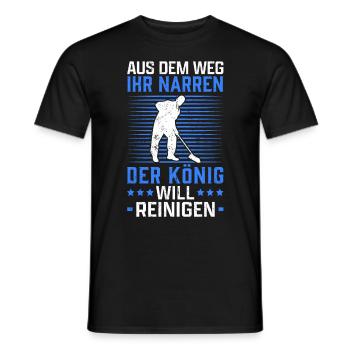 Gebäudereiniger aus dem Weg Fensterputzer - Männer T-Shirt - Schwarz - Vorne - AI Model Male 178 light (178cm)