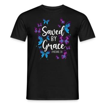 Christian Bible Verse Quote - Männer T-Shirt - Schwarz - Vorne - AI Model Male 178 light (178cm)