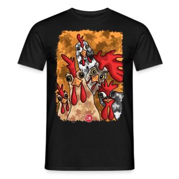 hen Lepsze jajko dzisiaj niż jutro kurczak - Men's T-Shirt - black - Front - AI Model Male 178 light (178cm)