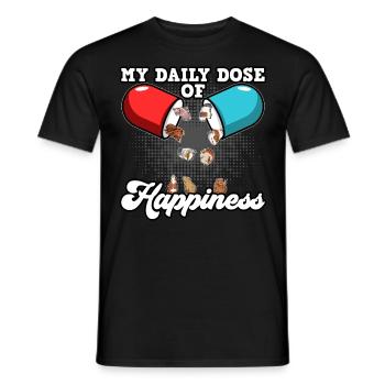 Mein Meerschweinchen Tierbesitzer Tierliebhaber Ge - Männer T-Shirt - Schwarz - Vorne - AI Model Male 178 light (178cm)