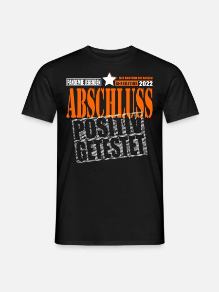 Abschluss 2022 Pandemie Legenden positiv getestet - Männer T-Shirt - Schwarz
