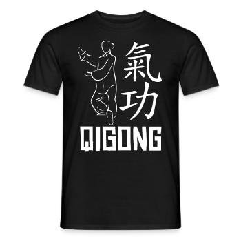 Qigong Qi Gong Tai Chi Chigong - Männer T-Shirt - Schwarz - Vorne - AI Model Male 178 light (178cm)