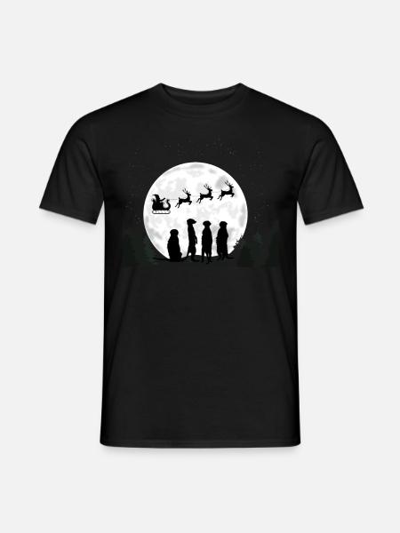 Weihnachten Erdmännchen Merry Christmas - Männer T-Shirt - Schwarz