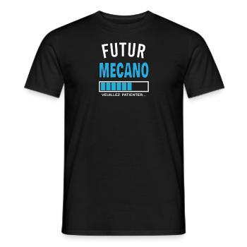 futur MECANO - T-shirt homme - noir - Devant - AI Model Male 178 light (178cm)