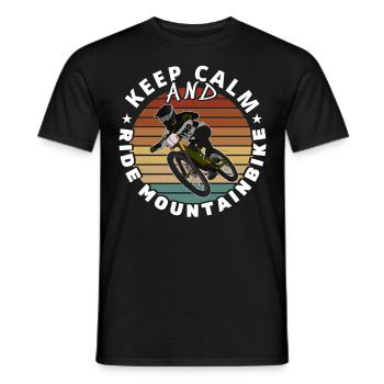 Vtt / VTT Downhill Bike Dictons Bike - T-shirt homme - noir - Devant - AI Model Male 178 light (178cm)