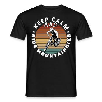 Vtt / VTT Downhill Bike Dictons Bike - T-shirt homme - noir - Devant - AI Model Male 178 light (178cm)