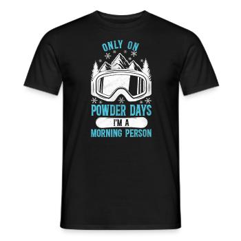 Snowboarding Snowboard Vintage Ski - T-shirt homme - noir - Devant - AI Model Male 178 light (178cm)