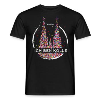 Kölner Dom Karneval Kölle Köln Fasnacht - Männer T-Shirt - Schwarz - Vorne - AI Model Male 178 light (178cm)
