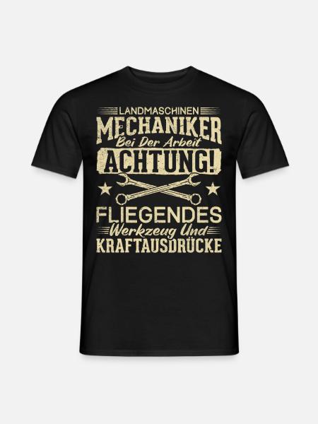 Landmaschinen Mechaniker - Männer T-Shirt - Schwarz