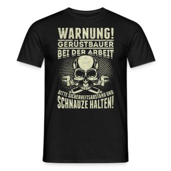 Gerüst Beruf witziger Spruch - Männer T-Shirt - Schwarz - Vorne - AI Model Male 178 light (178cm)