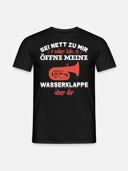 witziger Spruch Tuba - Männer T-Shirt - Schwarz