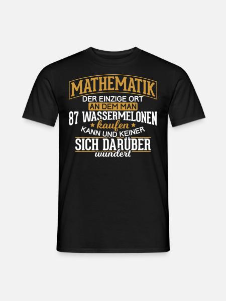 Mathe Mathematik Mathematiker - Männer T-Shirt - Schwarz