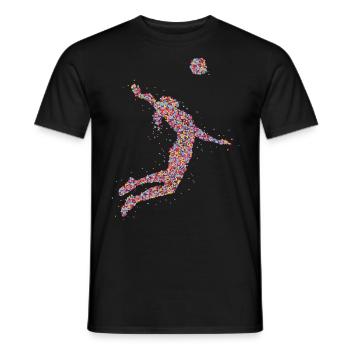 Volleyball Volleyball de plage - T-shirt homme - noir - Devant - AI Model Male 178 light (178cm)