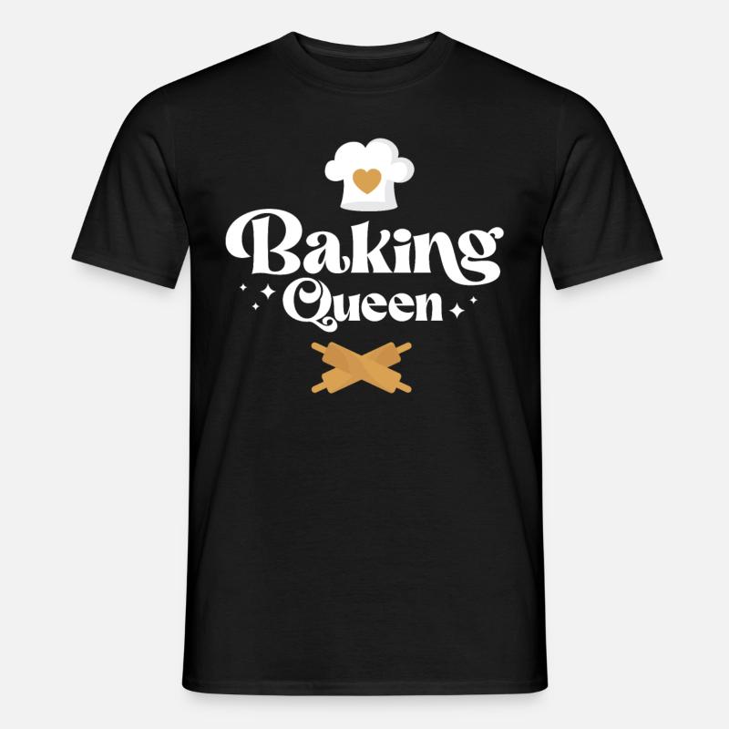 Bake Baking Baking Queen - Men's T-Shirt - black