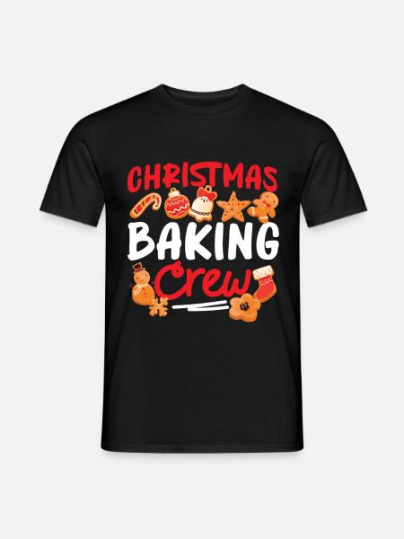 Bake Baking Gingerbread Man - Men's T-Shirt - black