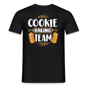 Bake Baking Cookie Team Cookie - Men's T-Shirt - black - Front - AI Model Male 178 light (178cm)
