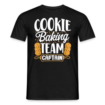 Bake Baking Cookie Team Captain - Men's T-Shirt - black - Front - AI Model Male 178 light (178cm)