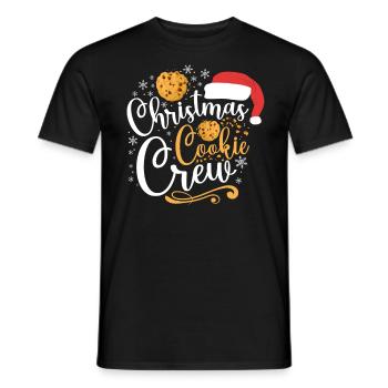 Bake Baking Christmas Cookie Crew - Männer T-Shirt - Schwarz - Vorne - AI Model Male 178 light (178cm)