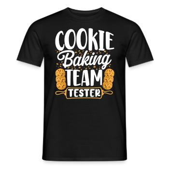 Bake Baking Cookie Team Tester - Men's T-Shirt - black - Front - AI Model Male 178 light (178cm)