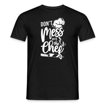 Cuisine Cuisine Chef de cuisine ne pas - T-shirt homme - noir - Devant - AI Model Male 178 light (178cm)