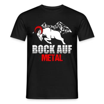 Heavy Metal Bock sur Métal - T-shirt homme - noir - Devant - AI Model Male 178 light (178cm)