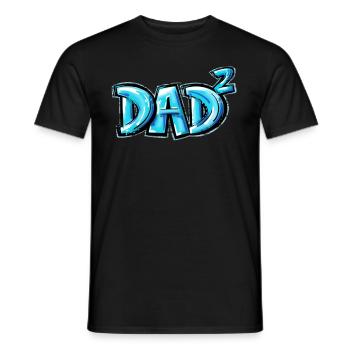 Pregnancy Announcement Dad second time 2 Children - Men's T-Shirt - black - Front - AI Model Male 178 light (178cm)