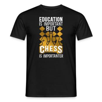 Chess Player Chess Piece Vintage - Männer T-Shirt - Schwarz - Vorne - AI Model Male 178 light (178cm)