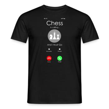 Chess Player Chess Piece Vintage - Männer T-Shirt - Schwarz - Vorne - AI Model Male 178 light (178cm)
