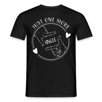 Photography Photographer Photography - Men's T-Shirt - black - Front - AI Model Male 178 light (178cm)