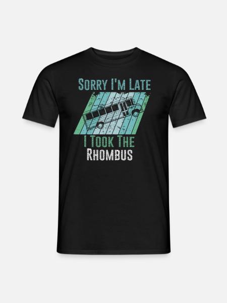 I Took The Rhombus Math Pun Student Teacher Funny - Men's T-Shirt - black
