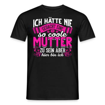 Coole Mutter lustiger Spruch Mama Mutter - Männer T-Shirt - Schwarz - Vorne - AI Model Male 178 light (178cm)