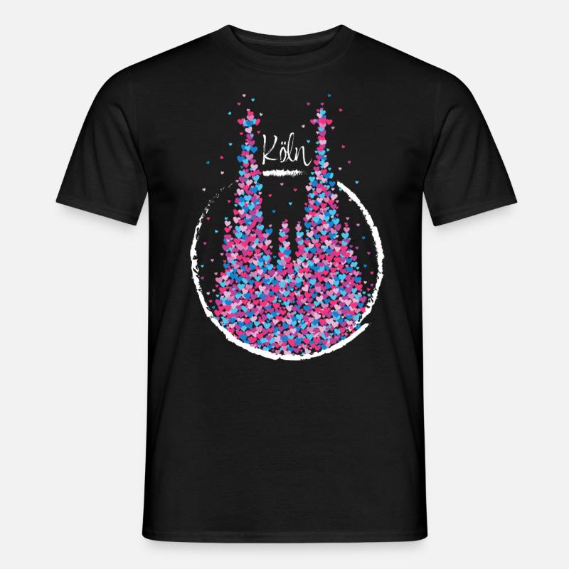 Köln Echter Kölner Karneval Fasching - Männer T-Shirt - Schwarz