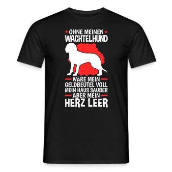Ohne meinen Wachtelhund Deutscher Wachtel - Männer T-Shirt - Schwarz - Vorne - AI Model Male 178 light (178cm)
