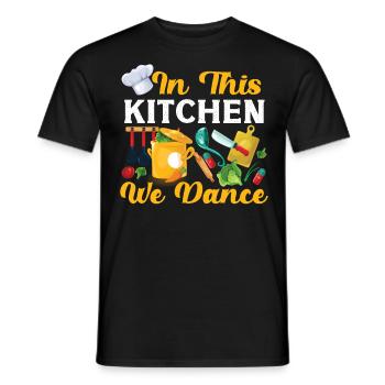 Cuisine Cuisine Chef de cuisine dans ce - T-shirt homme - noir - Devant - AI Model Male 178 light (178cm)