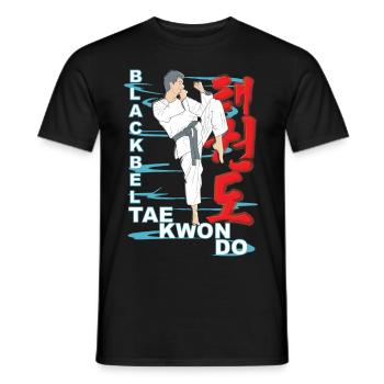 Schwarzgurt Taekwondo Koreanisch Sportler - T-shirt homme - noir - Devant - AI Model Male 178 light (178cm)