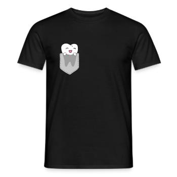 Assistant dentaire Dentiste Dentiste - T-shirt homme - noir - Devant - AI Model Male 178 light (178cm)