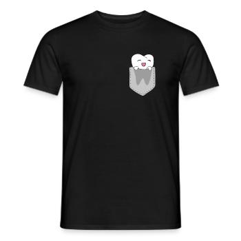 Assistant dentaire Dentiste Dentiste - T-shirt homme - noir - Devant - AI Model Male 178 light (178cm)
