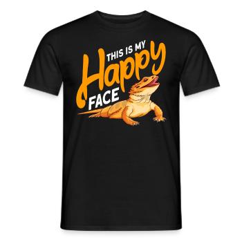 Bartagame - Männer T-Shirt - Schwarz - Vorne - AI Model Male 178 light (178cm)