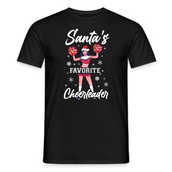 Cheer Cheerleading Père Noël - T-shirt homme - noir - Devant - AI Model Male 178 light (178cm)