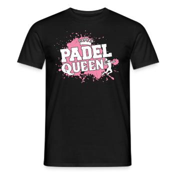 Padel Queen for Best Padel Player - Men's T-Shirt - black - Front - AI Model Male 178 light (178cm)